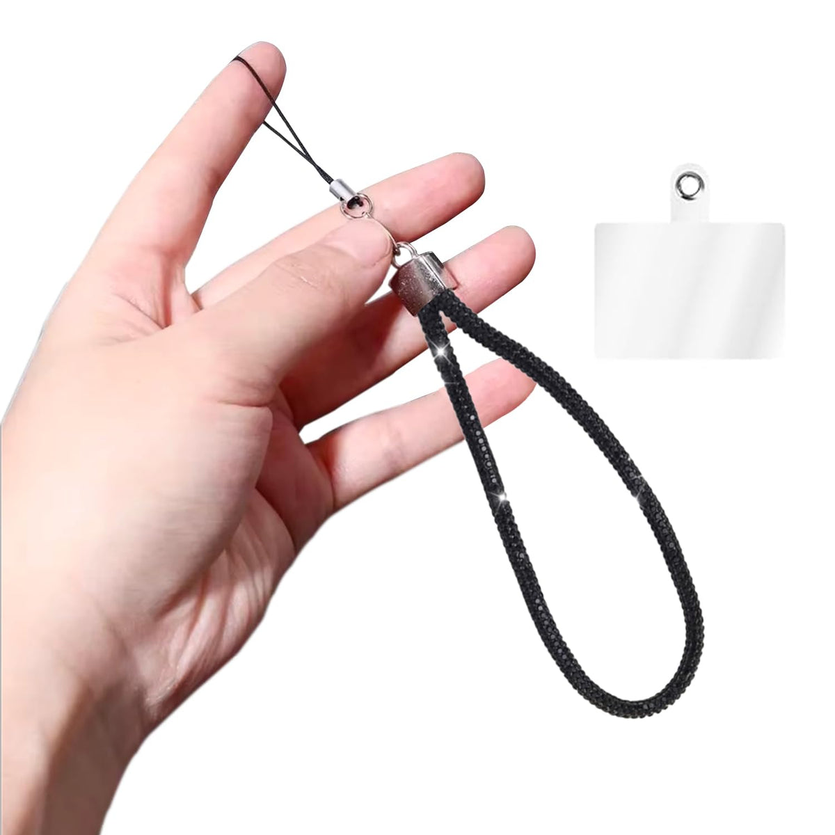 Small Diamond Charm Phone Lanyard: Stylish Cross-Body Mobile Holder Strap, Hands-Free Neck Chain Accessory, Ideal for iPhone & Most Smartphones with Charms for Phone Cases