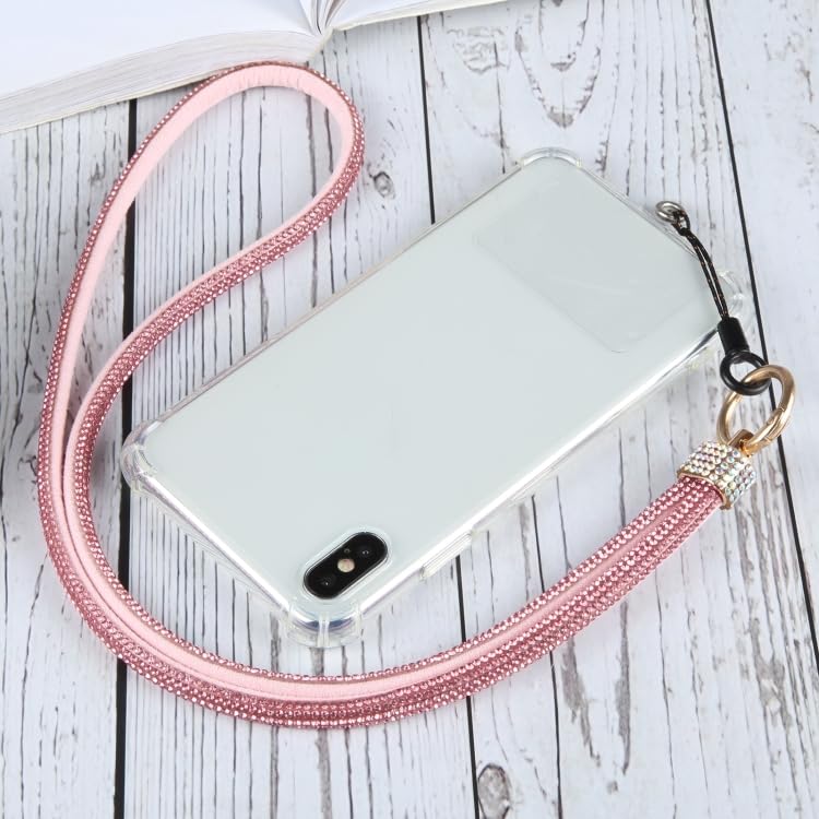 Small Diamond Charm Phone Lanyard: Stylish Cross-Body Mobile Holder Strap, Hands-Free Neck Chain Accessory, Ideal for iPhone & Most Smartphones with Charms for Phone Cases