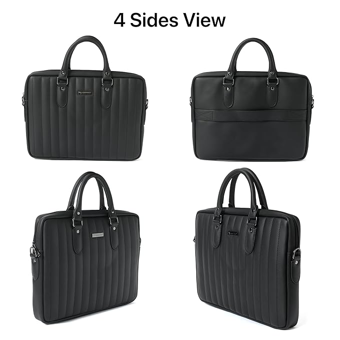 Vaku Luxos® DA Italiano 14 inch Laptop Bag Premium Laptop Messenger Bag For Men and Women