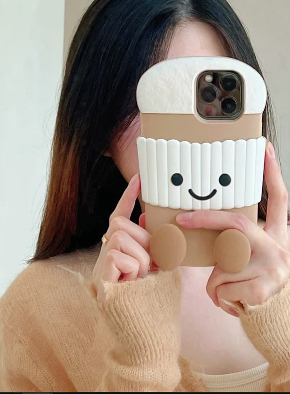 Case for iPhone 16 Pro,Funny 3D Cartoon  Stand Cases Cute Kawaii Phone Cases
