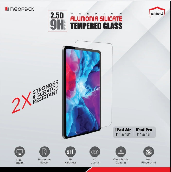 2.5D Tempered Glass For New iPad Pro 11" - 2024 Model  neopack