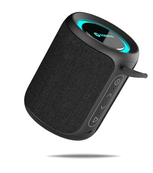 Toreto Cosmo 18W Portable Bluetooth Speaker Immersive 360`Surround Sound (Black)