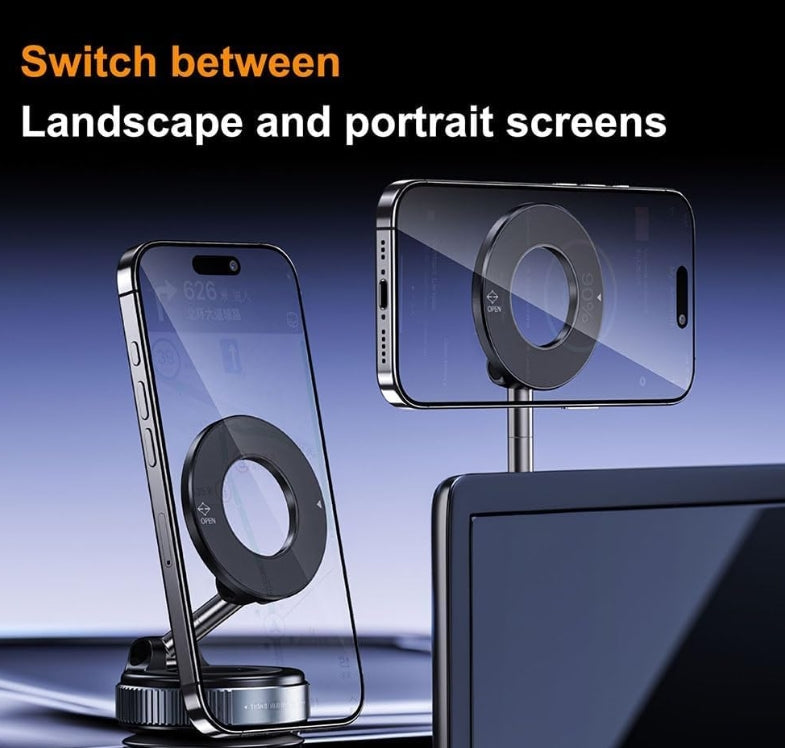 Mobile Phone Holder   Magnetic Holder with 360-Degree Multi-Angle Rotation, Foldable and Retractable Magnetic Easy to Carry, Mobile Phone Holder Suitable for All Smartphone