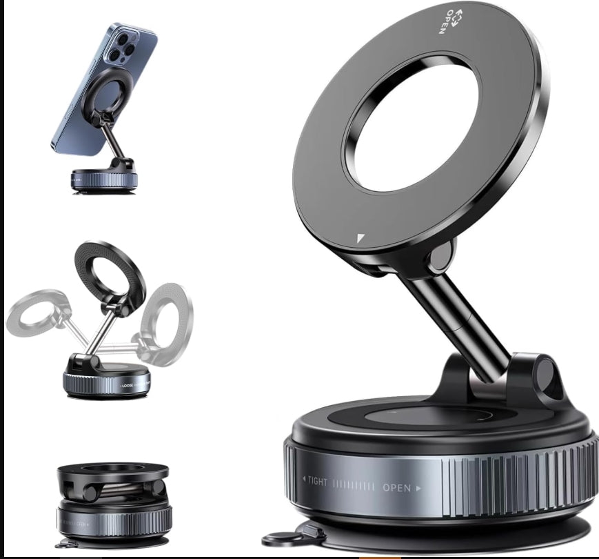 Mobile Phone Holder   Magnetic Holder with 360-Degree Multi-Angle Rotation, Foldable and Retractable Magnetic Easy to Carry, Mobile Phone Holder Suitable for All Smartphone