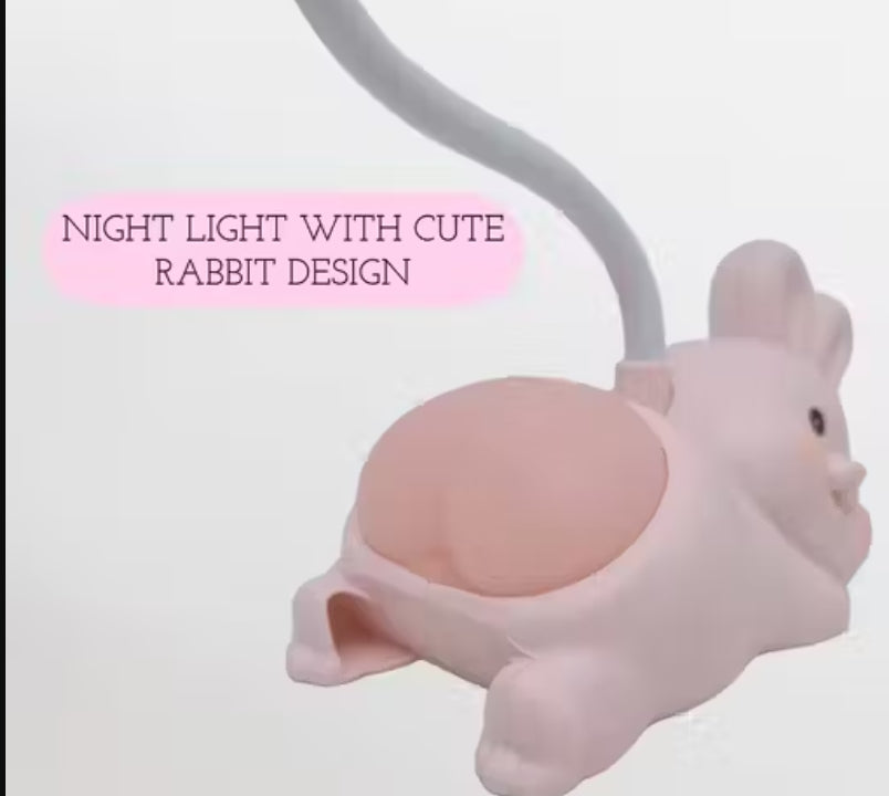 Cute Rabbit  Night Light Lamp