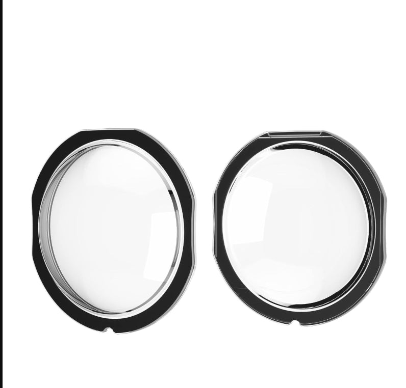 Lens Guard Protector Cover for Insta360 X3 Action Camera, 2PCS PC Lens Cap with Cleaning Cloth