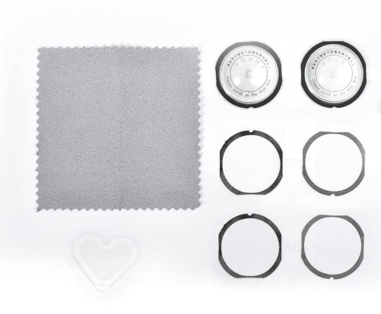 Lens Guard Protector Cover for Insta360 X3 Action Camera, 2PCS PC Lens Cap with Cleaning Cloth