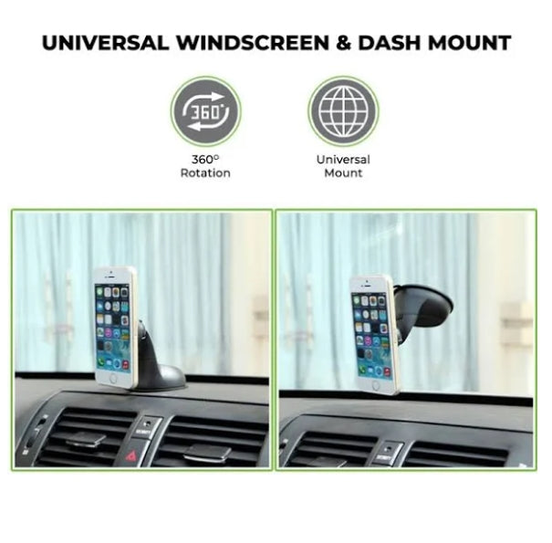 CAR MOBILE HOLDER UltraProlink UM1100 Magneto Compact Magnetic Mount for Dashboard and Windscreen Black