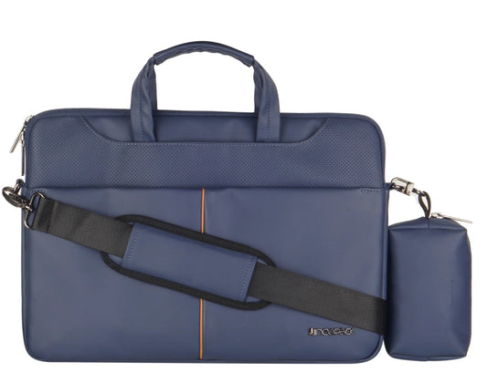 Neopack Fox Leather bag Sleeve with Pouch for Upto 16.2" Macbooks (Blue) Size - 13" Fit: 14.2 "MacBook and 13" Laptop / 15 "Fit: 16.2" MacBook and 15 "Pop]