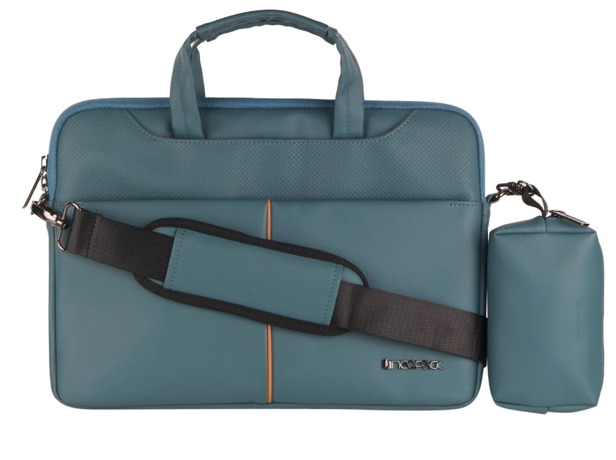 Neopack Fox Leather bag with Sleeve Pouch, Formal Business Briefcase, Crossbody Messenger (Sea Green)Bag for Men and Women