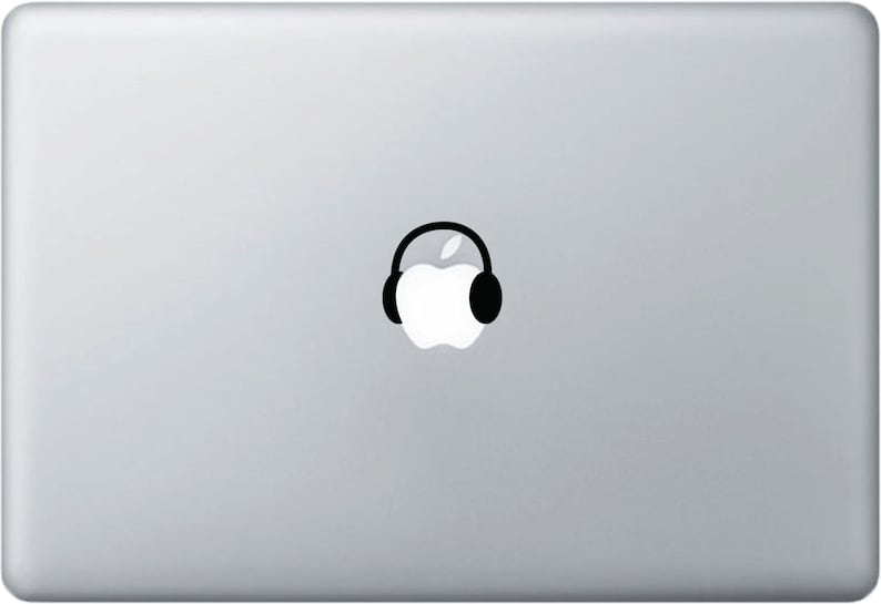 Apple  Macbook Logo Sticker  Decal Mac Apple Logo Cover Laptop Vinyl Decal Sticker Macbook Unique Music