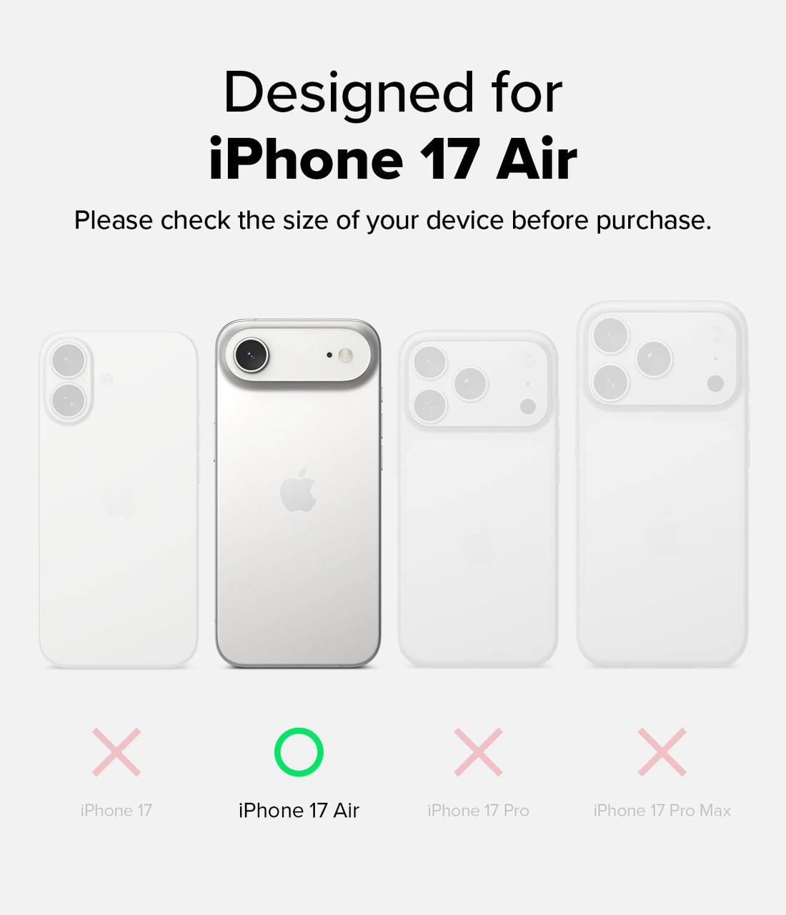 iPhone 17 Air Silicon Transparent Case